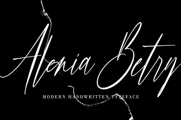 Alenia Betry: A Chic Script Font for Web Design