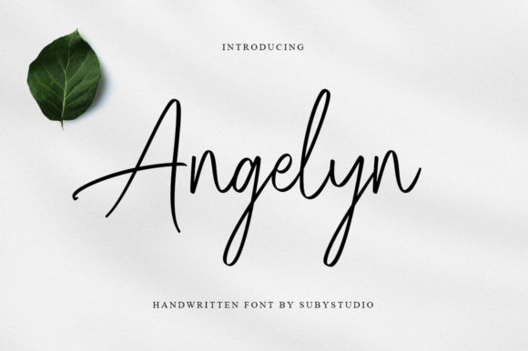 Angelyn: A Handwritten Font for Editorial Charm