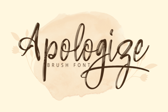 Apologize: A Charming Handwritten Font for Crafters