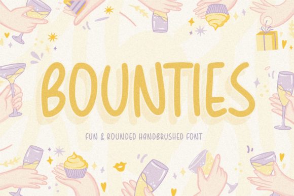 Bounties: A Hand-Brushed Font for Editorial Charm