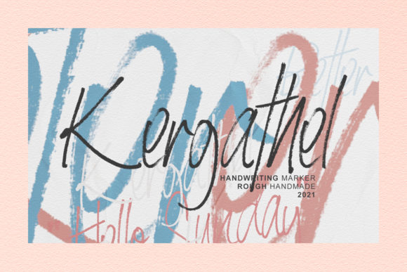 Discover Kergathel: A Handwritten Font for Editorial Charm