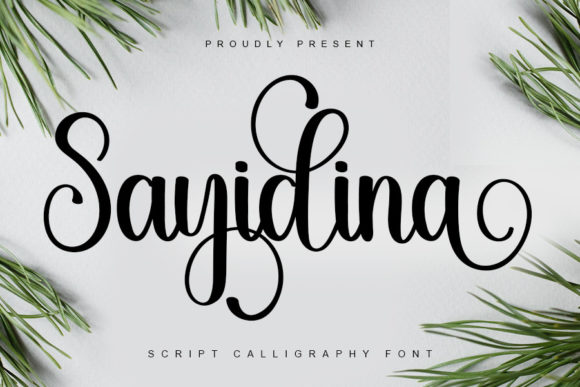 Discover Sayidina: A Handwritten Font for Creative Branding