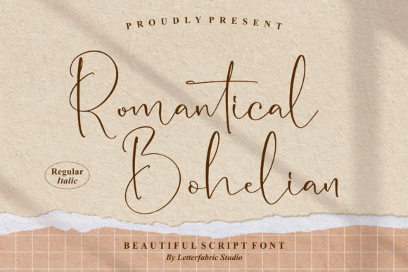 Discovering the Elegance of Romantical Bohelian Font