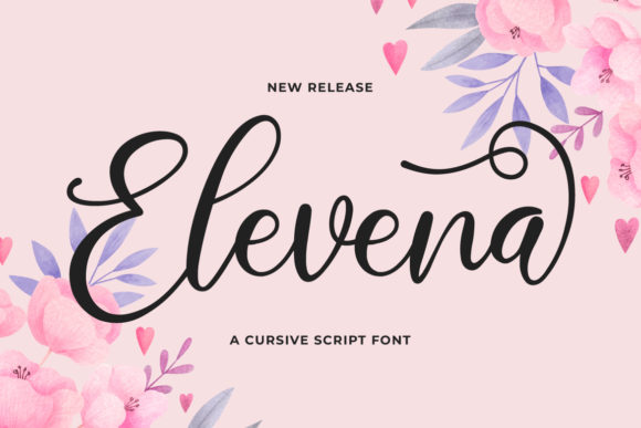 Elevate Your Web Design with Elevena, the Elegant Script Font
