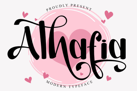 Enhance Your Brand with Athafia: A Chic Handwritten Font