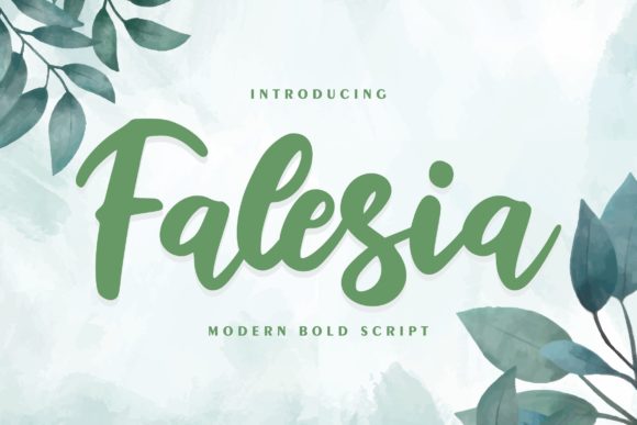 Enhance Your Brand with Falesia: A Bold Handwritten Font