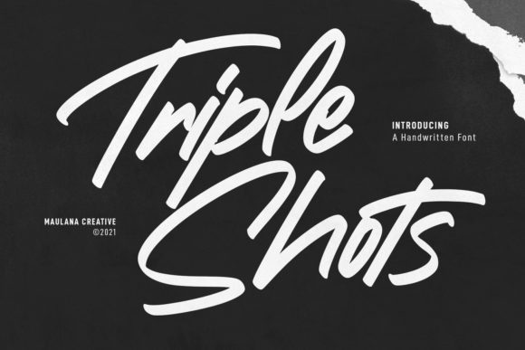 Enhance Your Brand with Triple Shots Handwritten Font