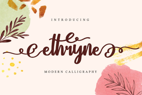 Ethryne: A Versatile Script Font for Elegant Campaigns