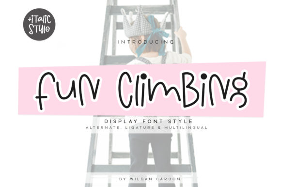 Fun Climbing: A Playful Handwritten Font for Creative Branding
