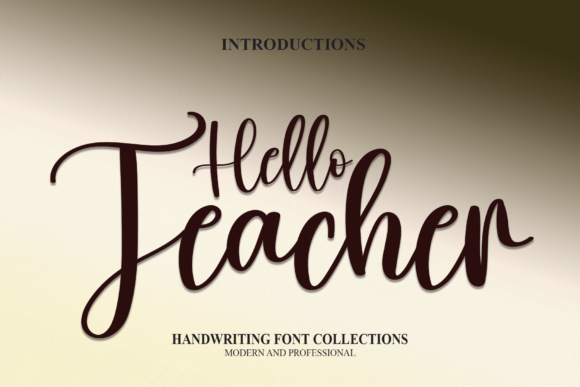 Introducing Hello Teacher: A Chic Script Font for Elegant Publishing