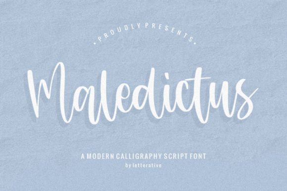 Maledictus: A Charming Handwritten Font for Editorial Design