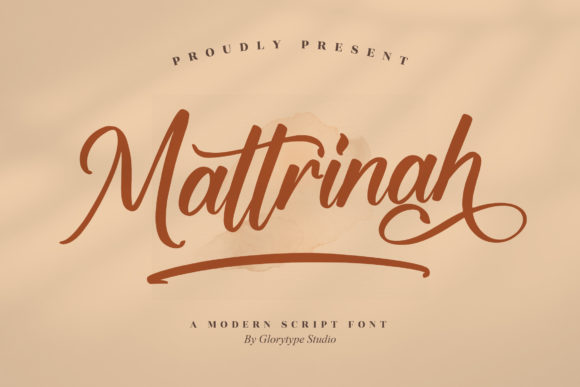 Mattrinah: A Trendy Script Font for Modern Web Design
