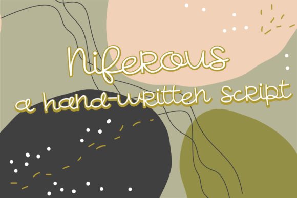 Niferous: A Youthful Script Font for Creative Crafters