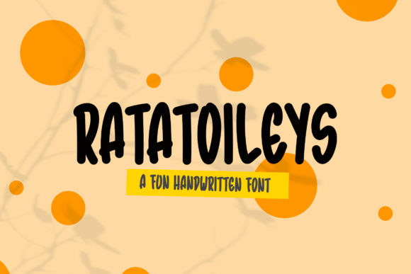 Ratatoileys: A Bold and Fun Handwritten Font for Creative Projects