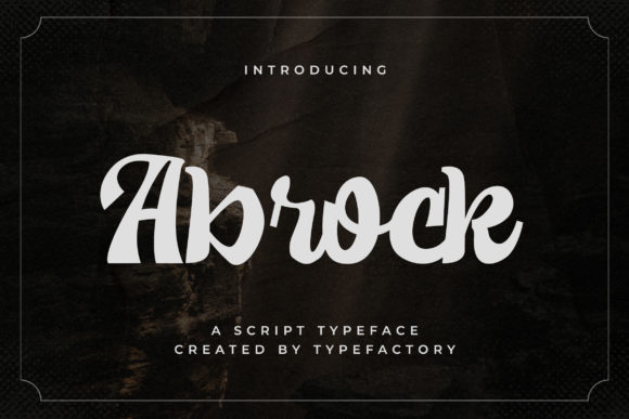 Transform Your Brand with Abrock: A Premium Handwritten Font