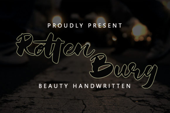 Transform Your Brand with Rotten Burg: A Charming Handwritten Font