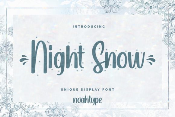 Unveiling Night Snow: A Charming Script Font for Web Design