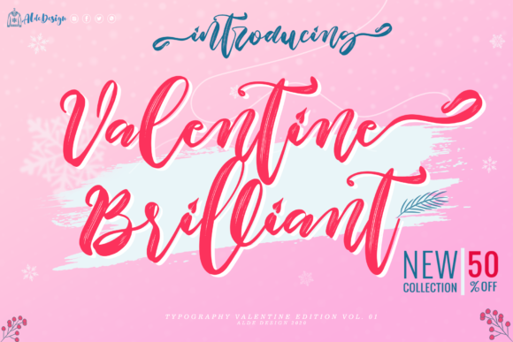Valentine Brilliant: A Festive and Classy Handwritten Font